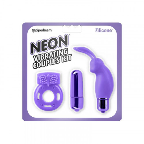 NEON Neon Vibrating Couples Kit Purple