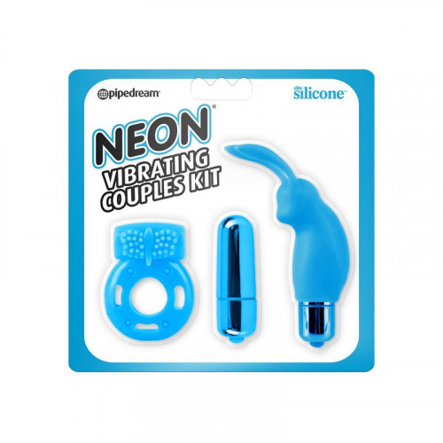 NEON Neon Vibrating Couples Kit Blue
