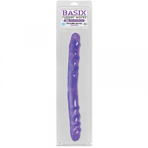 BASIX RUBBER WORKS Basix Rubber Works 40,6 cm Double Dong  Farba Fialová