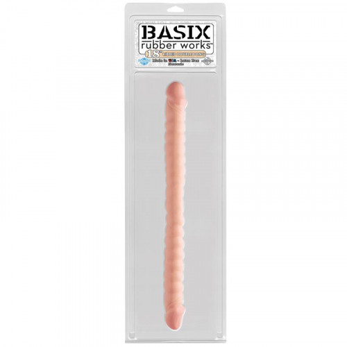 BASIX RUBBER WORKS Basix Rubber Works  45,7 cm Double Dong - Farba Flesh