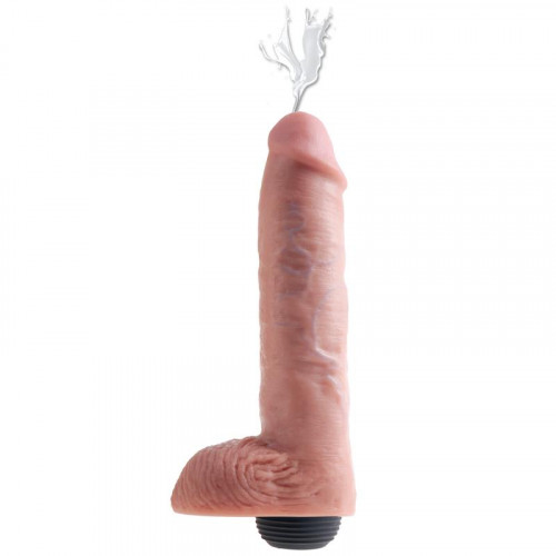 KING COCK Squirting Cock with Balls 11 - Flesh,