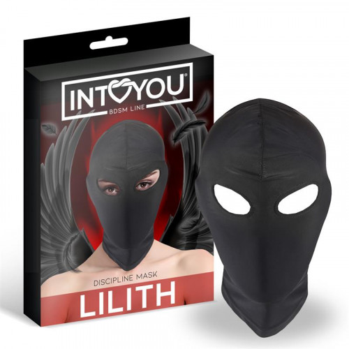 INTOYOU BDSM LINE Lilith Inkognito maska s otvorom v očiach čierna