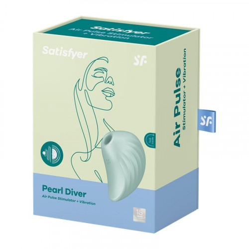 SATISFYER Clitoris Sucker Pearl Driver Mint   vzduchový pulzný vibrátor
