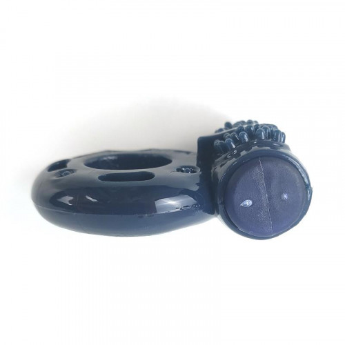 A-GUSTO Vibračný prsteň na penis Modrý