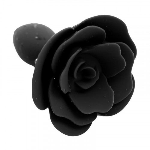 A-GUSTO Rose silikónový análny kolík čierny