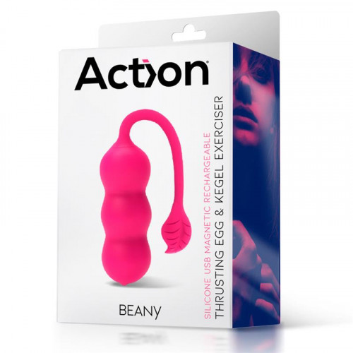 ACTION Beany Vibračné vajíčko a Kegel posilňovač USB silikón