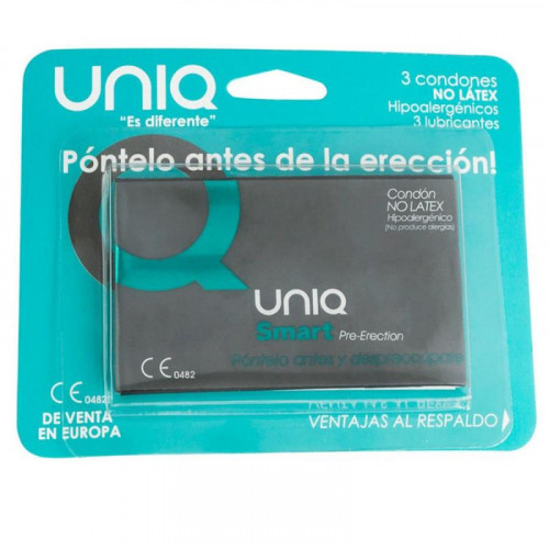 UNIQ Smart nelatexové kondómy 3 ks