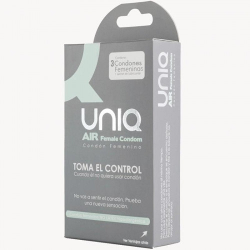 UNIQ Air ženské kondómy bez latexu 3 ks