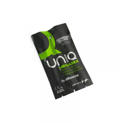 UNIQ Megasex Exra tenké kondómy bez latexu 3 ks