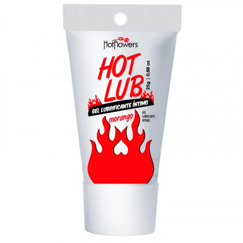 HOT FLOWERS Intimate lubricant Heat effect strawberry flavor.