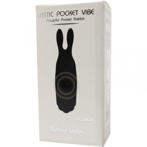 ADRIEN LASTIC Vibračná guľka Lastic Pocket čierny silikón 8,5 x 2,3 cm