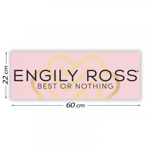 ENGILY ROSS Reklamný štítok Engily Ross 60 cm x 22 cm